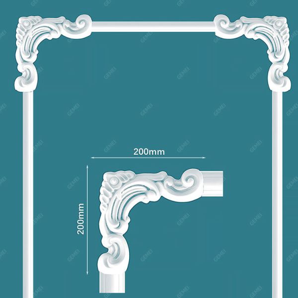 GD-85008 Hot-Sale Pu Foam Flat Fireproof Architectural Corner Mouldings For Church