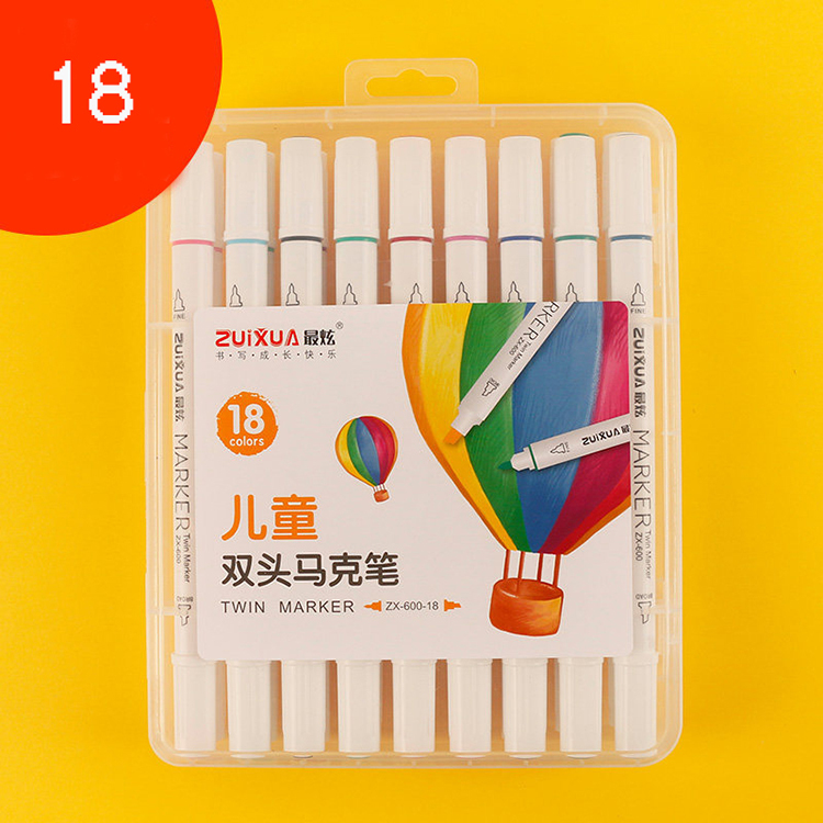 18 Colors Non-toxic and Harmless Custom Permanent Dual Art Colour Marker