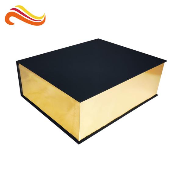 Bookshape Black Color Decorative Cardboard Gift Boxes Paper Material 1000g Greyboard