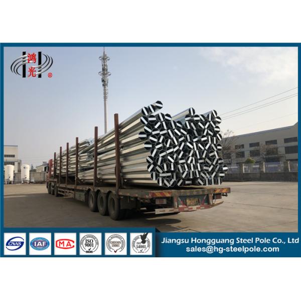 Поляк полигональной передачи стальной/стальная опора линии электропередач для надземной передающей линии