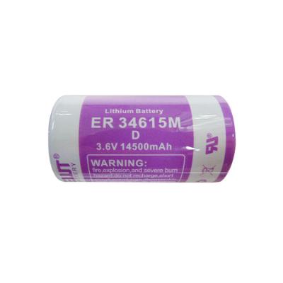 ER34615 ER26500 Bateria de lítio Primária 14500mAh Li Socl2 Bateria de 3,6 V
