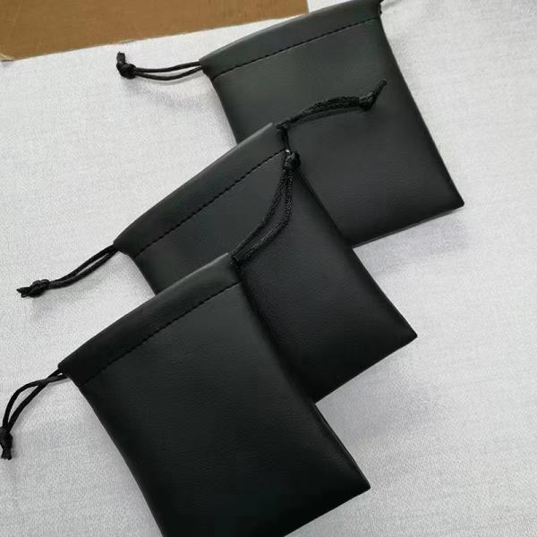 OEM/ODM Acceptable Custom PU Leather Dust Drawstring Bag for Jewelry Organization