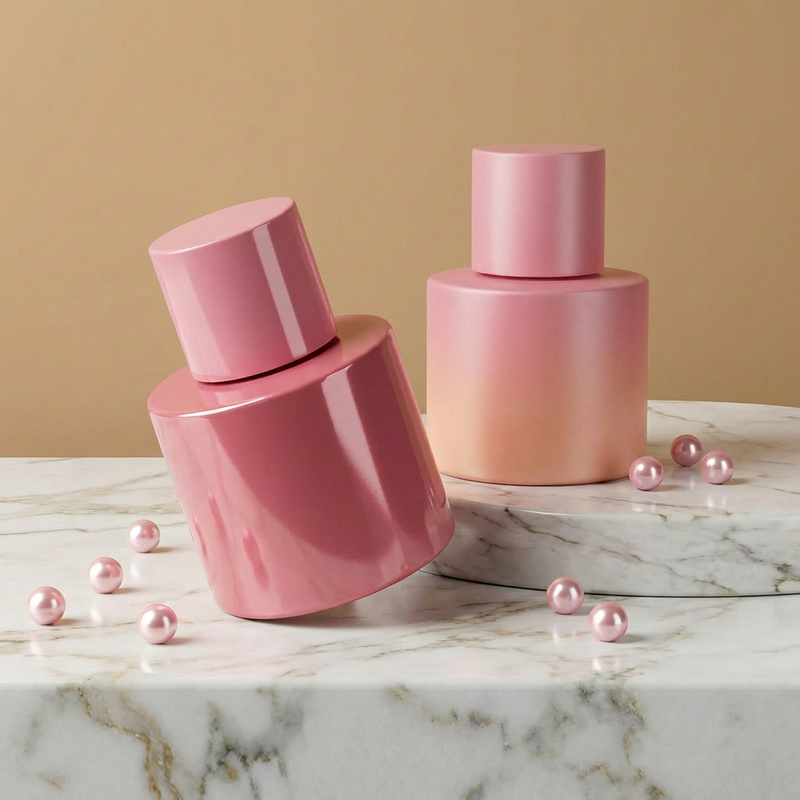 Anding Supplier Custom Printing Premium 100 ml Cylinder Refillable Spray Luxury Empty Glass Perfume Bottle