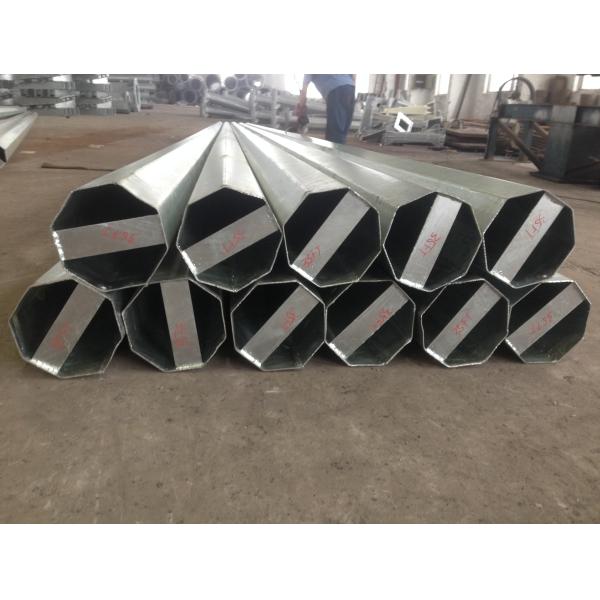 Q345 Material 35FT 3mm Thick Hot Dip Galvanized Electric Steel Poles