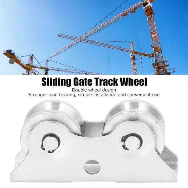 Stainless Steel V Shaped Double Bearing Caster Gate Wheel for ZINC Sliding Gates