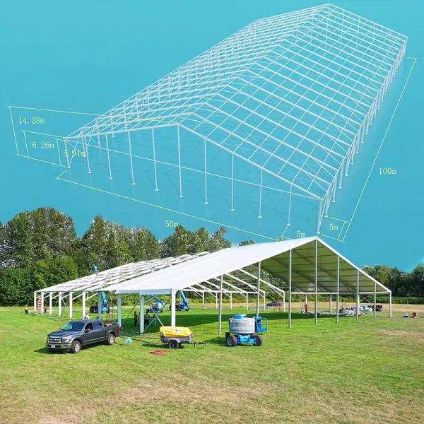 20m Luxury Temporary Warehouse Marquee Aircraft Hangar Sandwich Hard Walls