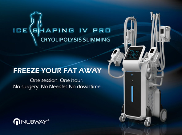 2019 NUBWAY Professional 4 handles Cryolipolysis Body Contouring Cryo Sculpture Fat Reduce Cryo Air Cooling Machine