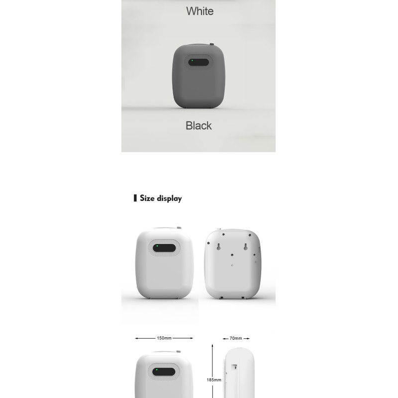 2.5W 5V Commercial Mini Fragrance Oil Diffuser 180ML Wall Mounted Electric Scent Diffuser Machine Smart Aroma Diffuser