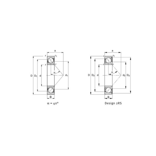 Single Row 7206 BECBM P4 DF Angular Contact Ball Bearing ID 30mm OD 62mm