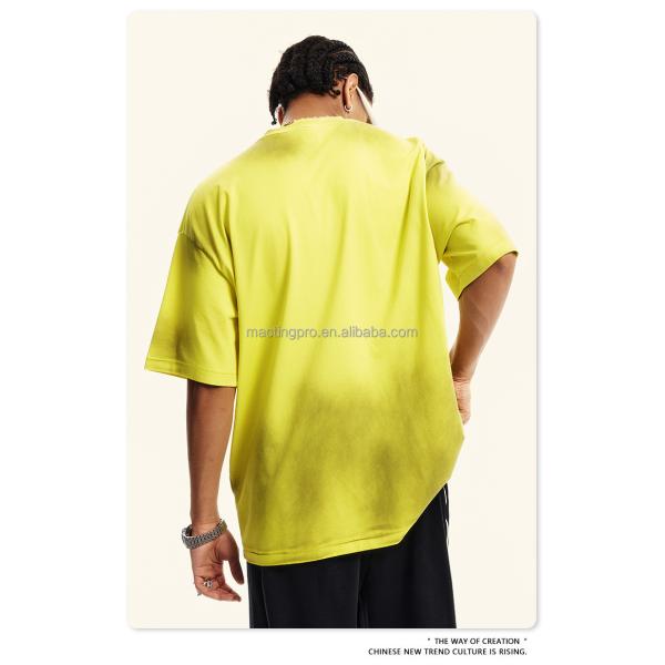 Mens White Mock Neck T Shirts 230grams Fabric Weight Quick Dry Cooling Streetwear