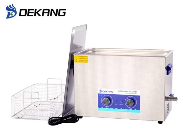 600W 30L Mechanical Table Top Ultrasonic Cleaner Heating Timing With Basket