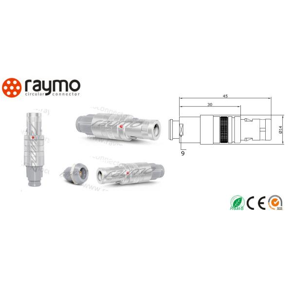 Metal Shell Straight Connector Plastic PAG 2pin To 14pin Customized Design