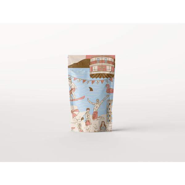 Подгонянный 130 микронов жары - Gravure уплотнения печатая стойку вверх по мешкам