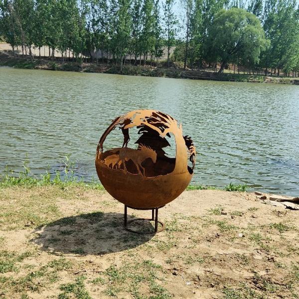Montagem de poços de incêndio de aço corten moderno de trabalho pesado Espessura requerida 3 mm