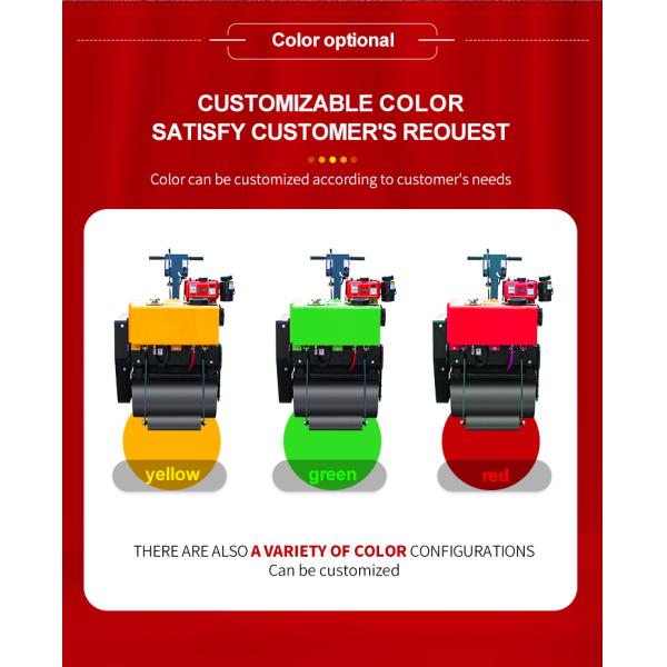 500 кг Маленький ходьба за дорогой ролик однобарабанный грунтовый асфальтовый компрессор для ремонта дороги