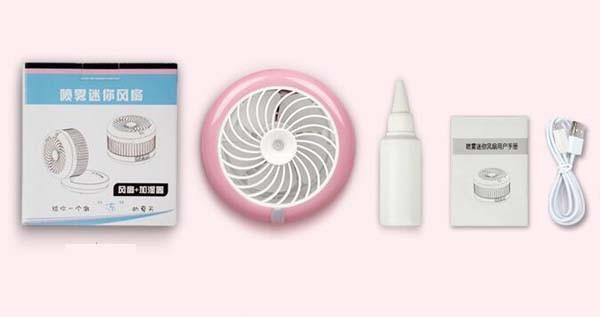 Foldable Beauty Spray USB Mini Fan Portable Handheld Cooling Mini Fan