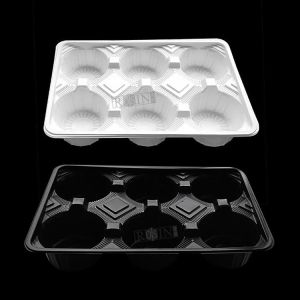 Customized disposable PP milk tea cup plastic tray