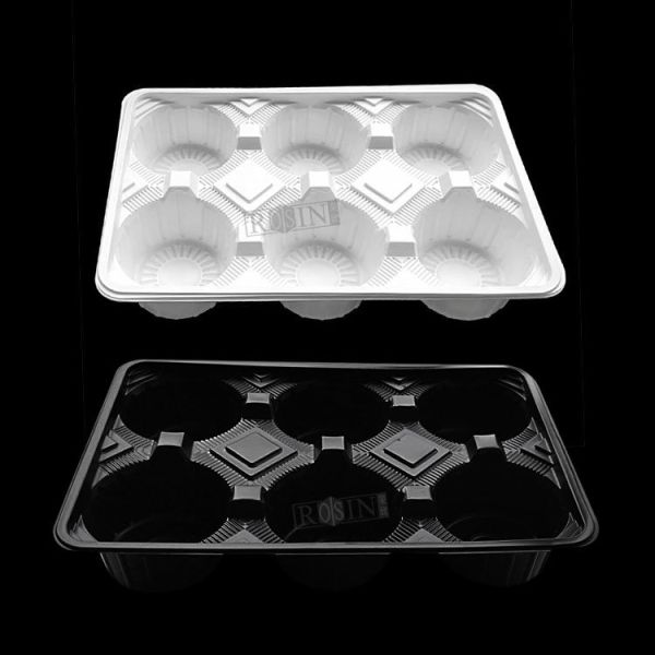Customized disposable PP milk tea cup plastic tray