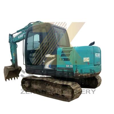 0.4m3 Bucket Capacity 2017 Used Kobelco 907 E307D Sk75 Sk75-11 Excavator in Shanghai
