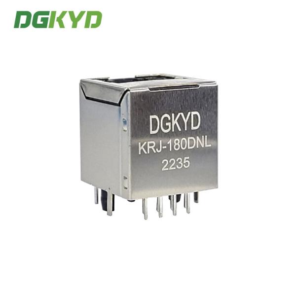 KRJ-180DNL cobrem Lan Jack do gato 5/5e Rj45 da entrada com magnetics interno, altura 17.25mm