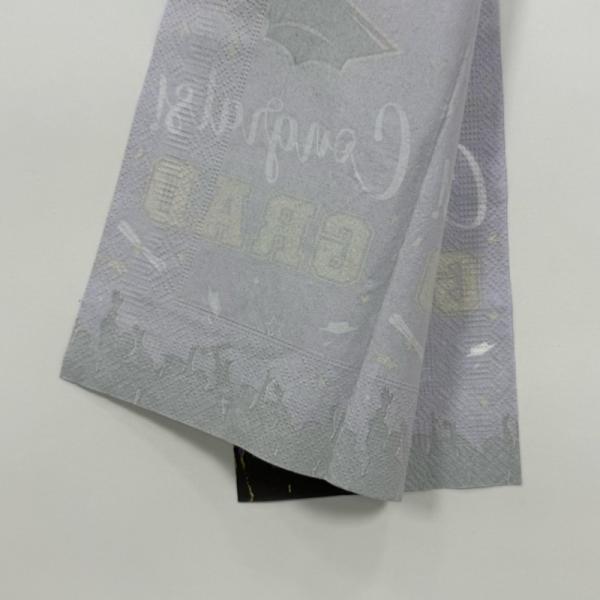 42×33cm Cocktail Paper Napkins 2Ply 1/6 Fold Purple Disposable Napkins