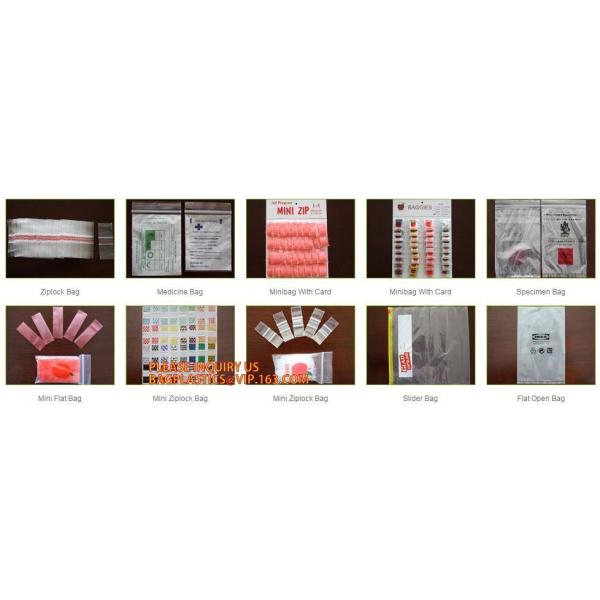 Mini zip lock storage bag, plastic zipper bags / lovely & cute candy bags /snack zipper bags, Flexible packaging plastic