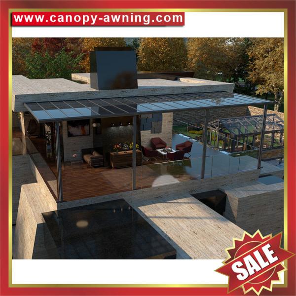 outdoor backyard patio terrace balcony awning canopy canopies shelter with aluminum frame and polycarbonate sheet