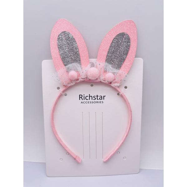 Accesorios de banda de pelo de conejo de Pascua de tamaño mediano y lindo en varios diseños