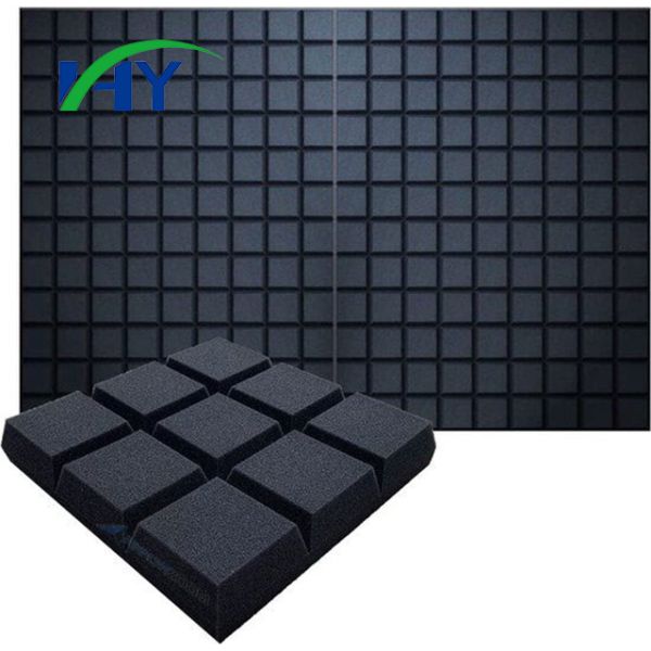 Acoustic Foam Wall Panels PET Flame Retardant Open Cell Sound Absorption