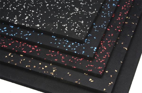 RoHS Rubber Gym Mats , Waterproof Gym Rubber Floor Mats