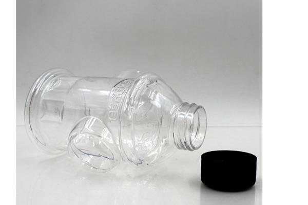 das garrafas de água transparentes do exercício do ANIMAL DE ESTIMAÇÃO 300ml o galo original do fogo deu forma à garrafa líquida da água plástica