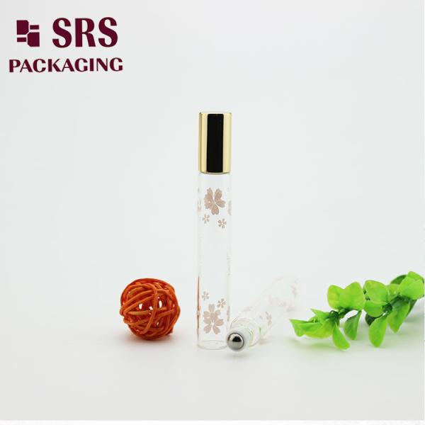 SRS 10ml transparent color glass roll on bottle for essential oil