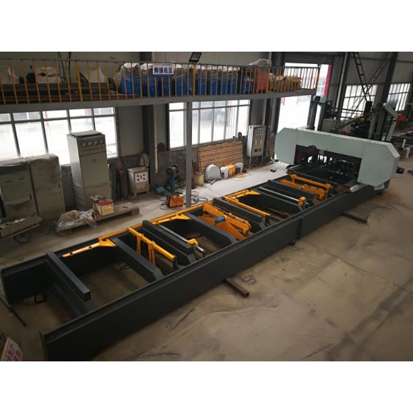 Sierra de cinta portátil del corte de la serrería horizontal de madera automática hidráulica de la banda