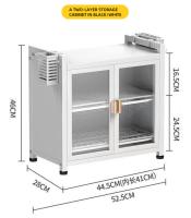 Estante de almacenamiento de cocina de 2 niveles Tenglei con una tasa de calidad del 99,8%