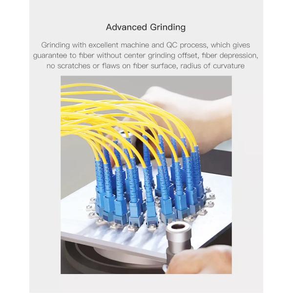 FC UPC To SC UPC Simplex 3.0mm PVC Single Mode Fiber Patch Cable , Jumper Fiber Patch Cord