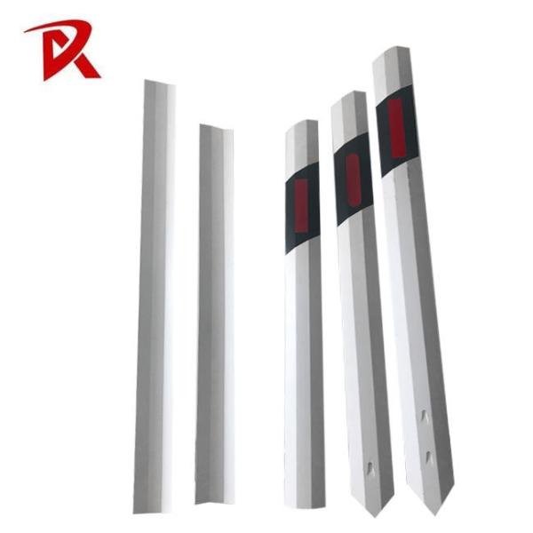 Beijing ROADSAFE 3 Fold Warning Flexible Reflective traffic guardrail road delineator post LOGO PVC sheet bollard High Quality-Red White