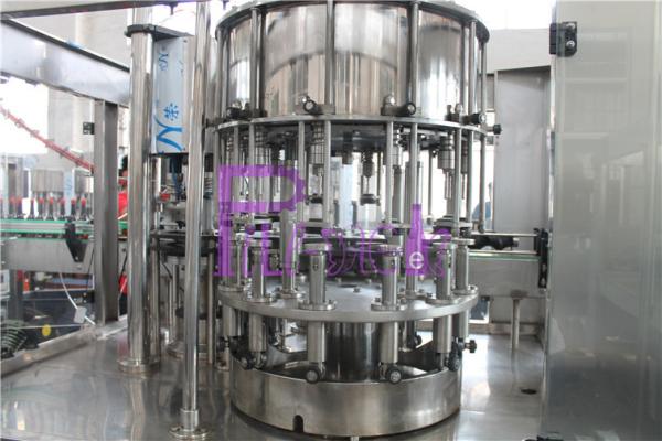 Pneumatic Capping Type Bottled Water Filling Machine With Adhesive Labeling Machine