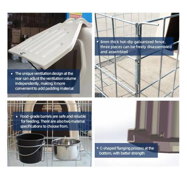 Cattle Farm Calf House Outdoor Calf Pens Anti UV Alkali Resistance