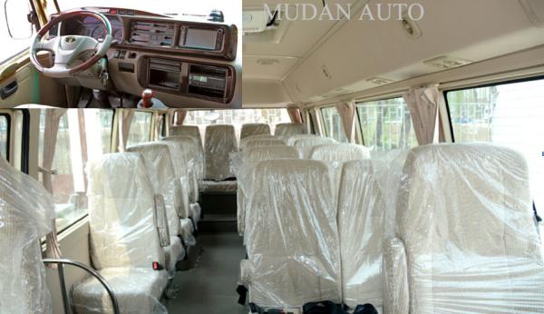 High Speed Coaster Type 23 Seater Bus , Cummins Engine Passenger Coach Bus