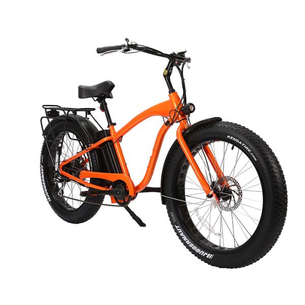45km/h Electric Fat Tire Bike Aluminum Alloy 48V 750W Rear Hub Motor