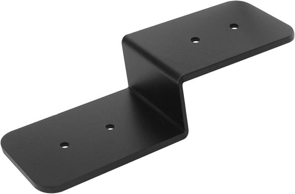 125 * 76mm de aço pesado preto Z Bracket Support para fixação de estrutura de madeira ao ar livre