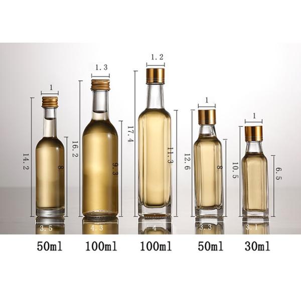 Screw Cap Olive Oil Storage Containers 30ml 50ml 100ml Sealed Storage Glass Bottle