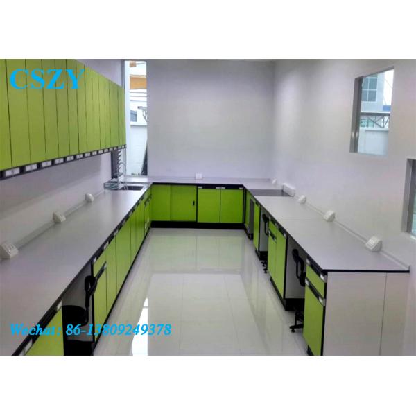 Full Steel School Lab Furniture Student Chemistry Lab Bench with Cabinet