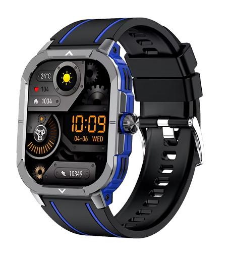 HK56 Reloj inteligente robusto de 2,06 pulgadas con pantalla de retina de 42 mm