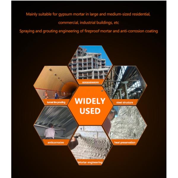 High Pressure Cement Mortar Spray Machine 35L/Min Flow Gypsum Wall Plaster Machine