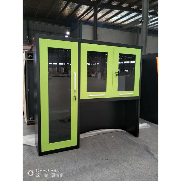 New Design 0.5mm H1920mm Green Kitchen Cabinets