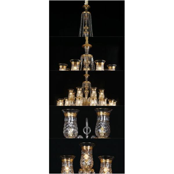 Европейский стиль Антикварный французский Баккара Кристальная Люстра Креативный Высококлассный Клуб Кристальная Лампа