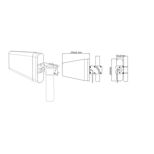 Антенны SMA Cu 698-2700MHZ 10m Lpda падения кабеля Lan меди 3D-FB коаксиальные