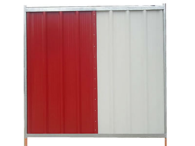 Temporary Steel Hoarding Colour Bond Steel Fencing 2.0mtr x 2.2mtrs