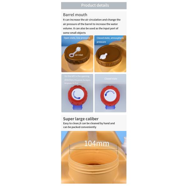 20l 5 Gallon Plastic Outdoor Water Collection Tank 350*240*340mm